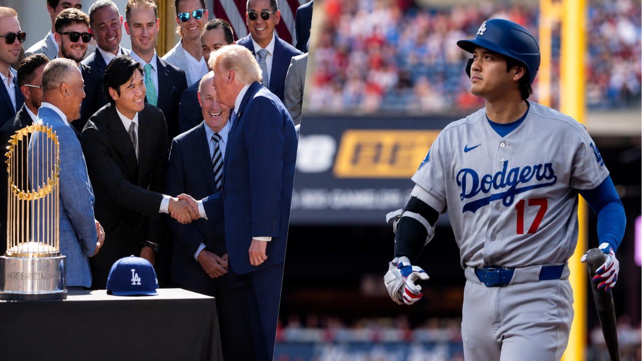 Donald Trump Welcomes Los Angeles Dodgers