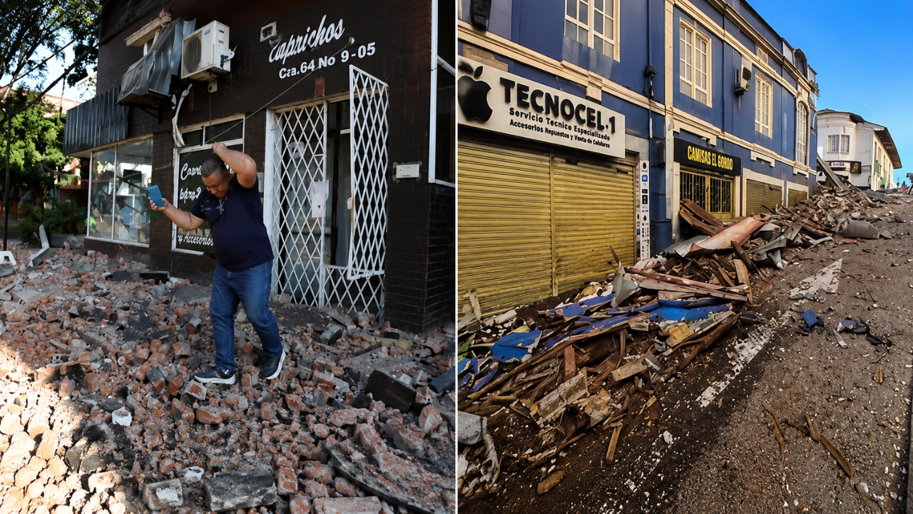 Colombia Earthquake Video Shows Terrifying Moment Powerful 7.4 Magnitude Quake Strikes