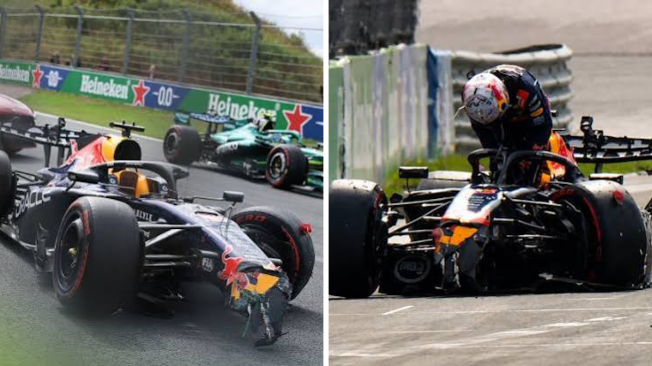 Max Verstappen Crashes on Lap One