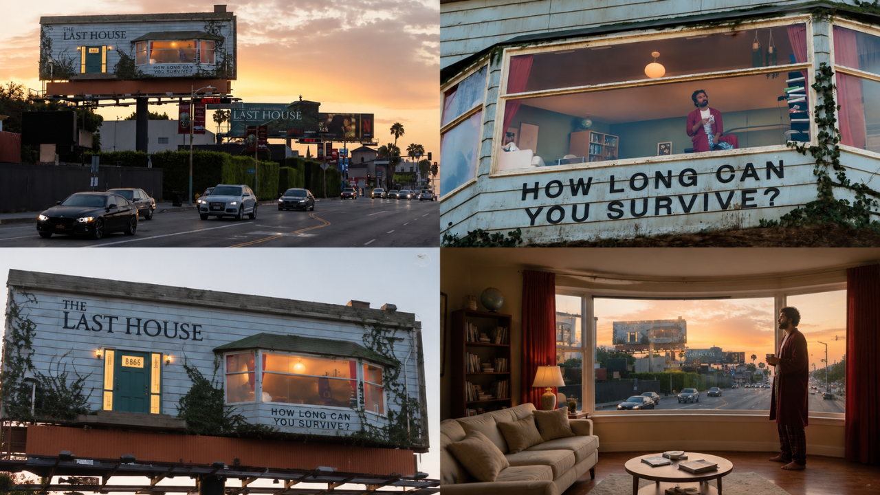 Netflix Billboard Over Sunset Boulevard