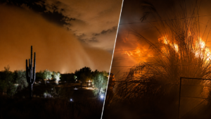 Phoenix Dust Storm Creates Hazy Skies Across the Valley as Visibility Drops